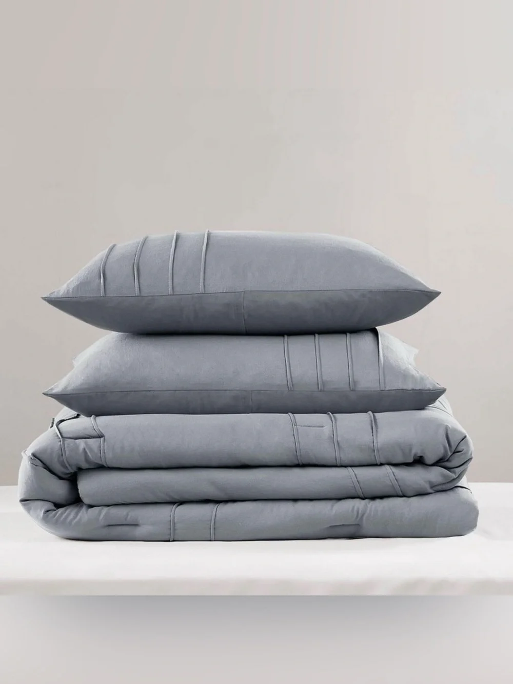 Target - 510 Design Gray-blue Porter Soft Washed Pleated Comforter Set (Queen)